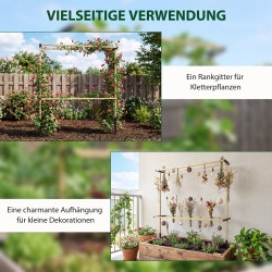 Metallinen marjatuenta vadelmille, karhunvatukoille ja mustikoille 119x34x139 cm, säädettävä ja laajennettava