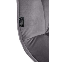 Vermont samettinen keinuva ruokapöydän tuoli metallijalustalla