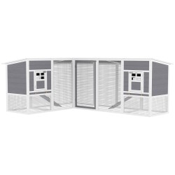 Kanala kulmamalli L muotoinen kuusipuu 251 x 192 x 103 cm harmaa