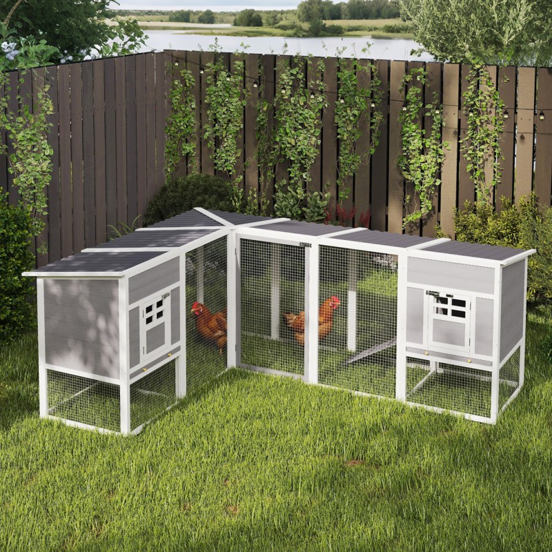 Kanala kulmamalli L-muotoinen kuusipuu 251 x 192 x 103 cm harmaa