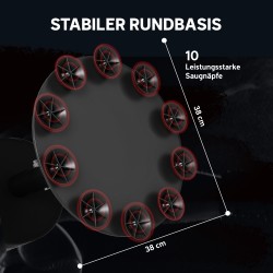 Vapaasti seisova nyrkkeilysäkki aikuisille 135 cm, imukupeilla ja iskunvaimennuksella, punainen/musta