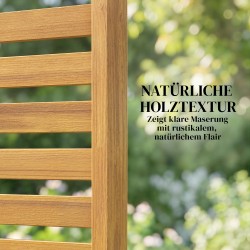 Puinen näkösuoja ja tilanjakaja ulko- ja sisäkäyttöön 80 x 170 cm ruskea