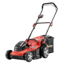 Sähkökäyttöinen ruohonleikkuri 36V 800W 40 cm leikkuuleveys 7 korkeutta 45 L keruusäiliö punainen musta