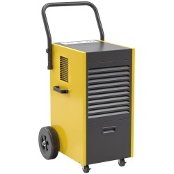 Teollinen ilmankuivain 70 L vrk työmaille ja kellareihin 5 5 L säiliö jatkuva poisto mustakeltainen