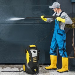 Painepesuri ulkokäyttöön, 1800 W, 135 bar, 540 L/h, alumiinipumppu, 5 m letku, keltainen/musta