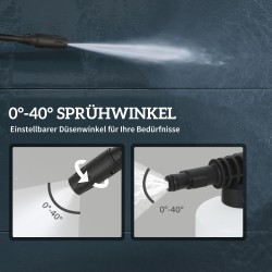 Painepesuri ulkokäyttöön, 1800 W, 135 bar, 540 L/h, alumiinipumppu, 5 m letku, keltainen/musta