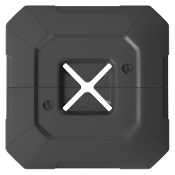 Riippuvarjon jalustan painolevyt 2 osainen HDPE täytettävä jopa 105 kg musta