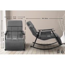 Säädettävä mukava keinutuoli rentoutumiseen ja stressin lievitykseen