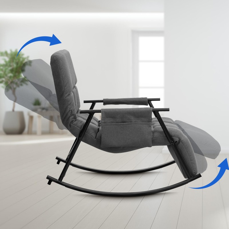 Säädettävä mukava keinutuoli rentoutumiseen ja stressin lievitykseen