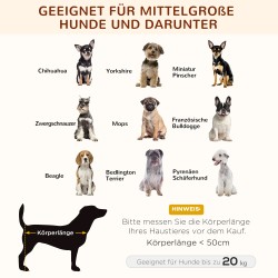 Korotettu koiranleposänky katoksella ulkokäyttöön, harmaa, metallirunko, verkkokangas, 76 x 61 x 73 cm