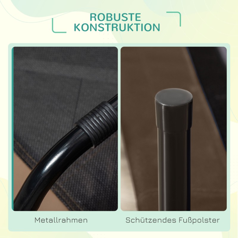 Korotettu koiran ulkosänky katoksella, hengittävä verkkokangas, metalli, 92 x 76 x 90 cm, kahvi-musta