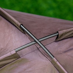 Taittuva koiran leposänky katoksella, korotettu verkkopeti ulko- ja sisäkäyttöön, kahvi/musta