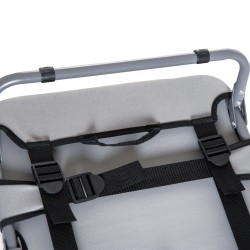 Korotettu taitettava koiranpeti pienille koirille, teräsrunko, hengittävä 600D Oxford -kangas, harmaa, 59 x 46 x 15 cm