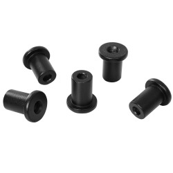 Liukuovikiskosarja seinään, 2 m, enintään 100 kg, hiiliteräs, musta