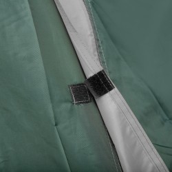 Kaksihengen kupoliteltta eteisellä, verkkotuuletusaukoilla ja lampunkoukulla, vihreä/harmaa, kantolaukulla