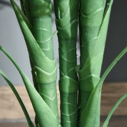 Tekopalmu 125 cm vihreä koristekasvi 18 palmunlehteä ruukussa sisä- ja parvekekäyttöön