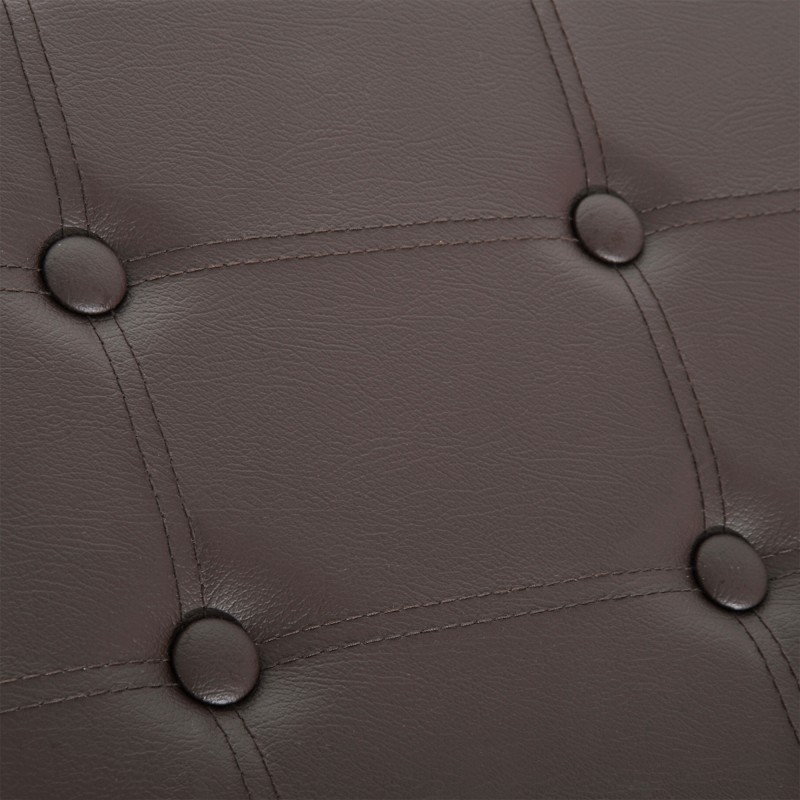 Naulakko penkillä ja kenkähyllyllä, metalli, 72,5 x 35 x 180 cm, musta/ruskea