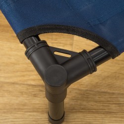 Korotettu lemmikin sänky koiralle ja kissalle teräsrunko 600D Oxford 76 x 61 x 18 cm sininen