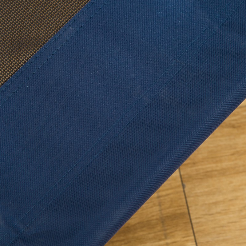 Korotettu lemmikin sänky koiralle ja kissalle teräsrunko 600D Oxford 76 x 61 x 18 cm sininen