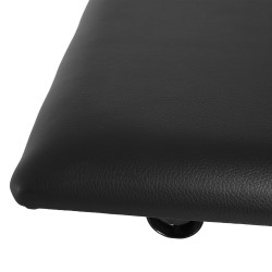 Säädettävä pianotuoli X-mallinen teräsrunko keinonahkainen istuin 39 x 29 x 37–47 cm musta