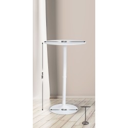 Pyöreä seisomapöytä 60 cm halkaisijalla juhliin ja tapahtumiin