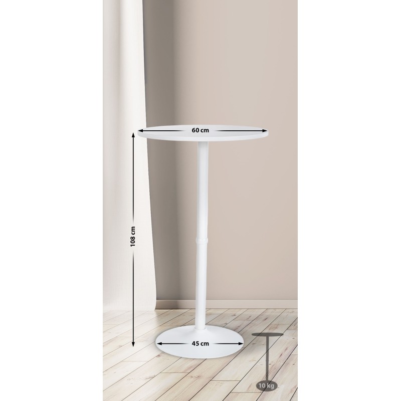 Pyöreä seisomapöytä 60 cm halkaisijalla juhliin ja tapahtumiin