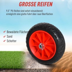 Kajakki- ja kanootinkuljetusvaunu alumiinia, taittuva, 75 kg, renkaat Ø24 cm, hopea