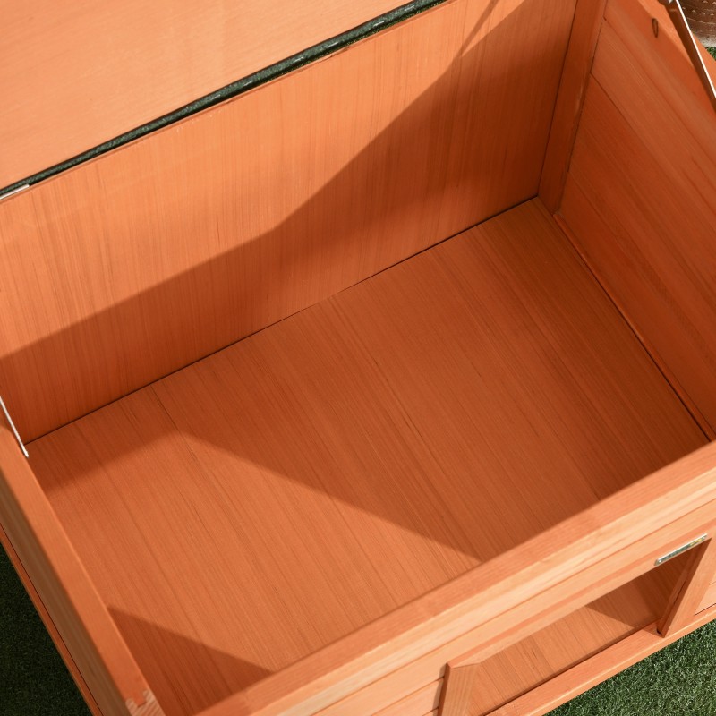 Koirankoppi ulkokäyttöön pienille koirille, kuusipuu, avattava bitumikatto, 82 x 58 x 58 cm, puunvärinen/vihreä