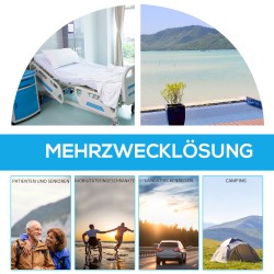 Kannettava kemiallinen wc matkakäymälä 10 l huuhtelu 20 l jätesäiliö 38x38x45 cm