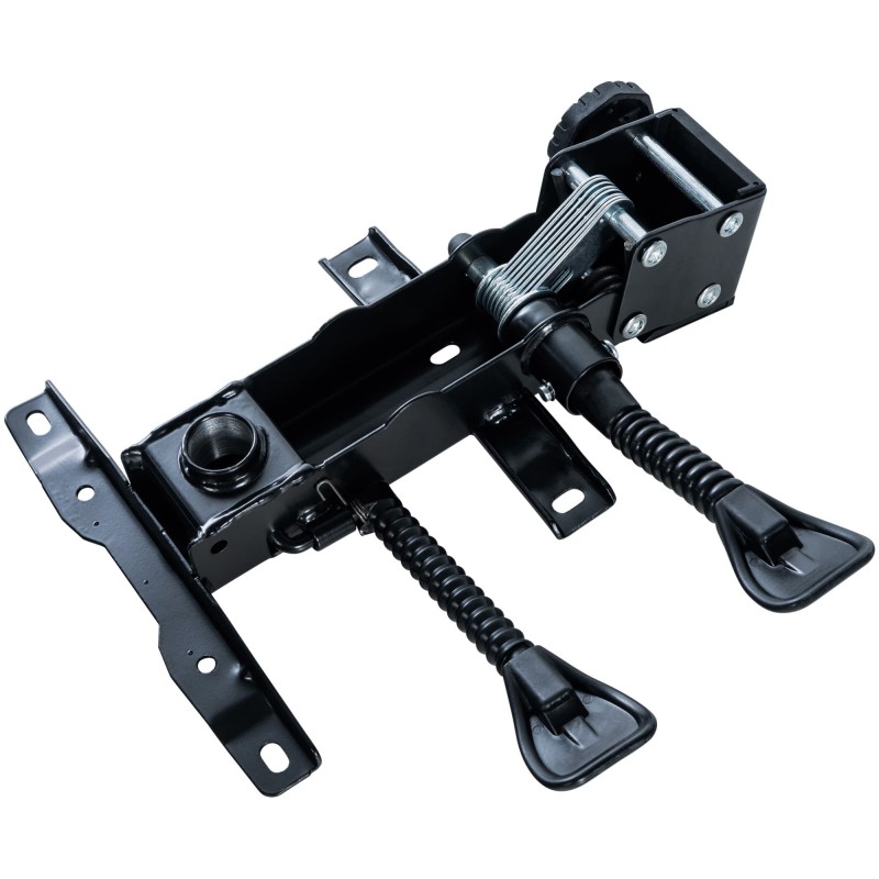 Toimistotuolin säädettävä istuinmekanismi kahdella vivulla ja kallistustoiminnolla