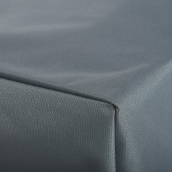 Kalustensuoja puutarhakalusteille 600D Oxford 190,5 x 72 x 63/76 cm tummanharmaa/vaaleanharmaa