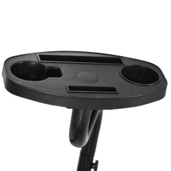 Riippuistuimen teline X-muotoinen metallirunko sivutasolla 110x110x215 cm musta