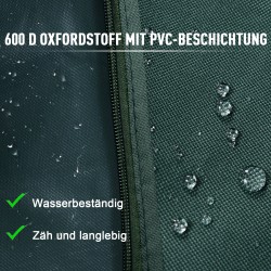 Pihakeinun suojapeite 3-hengen, 420D Oxford-kangas, 177x114x152 cm, tummanvihreä