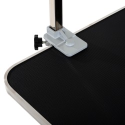 Koiran trimmauspöytä, taitettava koiran trimmauspöytä galgen-telineellä, 90 x 60 x 75 cm, musta