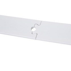 Liukuovikiskosarja kahdelle ovelle, hiiliteräs 183 cm, valkoinen