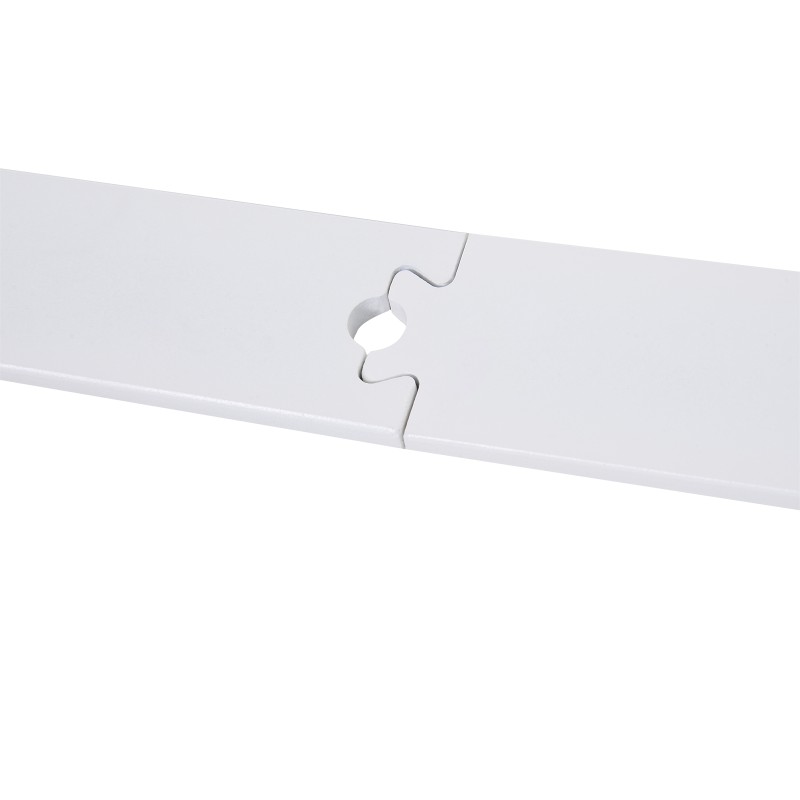 Liukuovikiskosarja kahdelle ovelle, hiiliteräs 183 cm, valkoinen