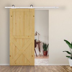 Liukuovikiskosarja kahdelle ovelle, hiiliteräs 183 cm, valkoinen