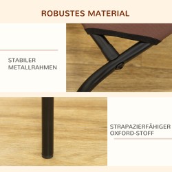 Koiran ulkosänky / koiranleposänky metallirungolla 110 x 68 x 20 cm, 2 päällistä harmaa ja ruskea