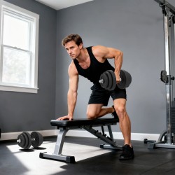 Säädettävä käsipainosetti 40 kg, 2 metallitankoa ja 12 lattiaa säästävää levypainoa, musta