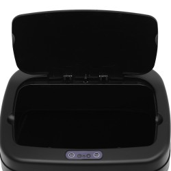 Automaattinen roskakori liikeanturilla 20 l ruostumatonta terästä 33 x 25 x 42,5 cm hopea/musta