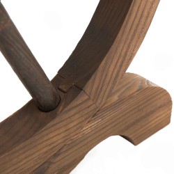 Puutarhapöytä ulko- ja sisäkäyttöön massiivikuusta 110 x 60 x 65 cm luonnonpuu