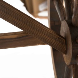 Puutarhapöytä ulko- ja sisäkäyttöön massiivikuusta 110 x 60 x 65 cm luonnonpuu