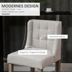 Baarituolisetti 2 kpl, selkänojalla ja jalkatuella, massiivipuu, harmaa / luonnonväri, 47 x 50 x 101 cm