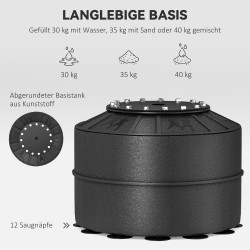 Seisova nyrkkeilysäkki aikuisille nopeuspallolla ja 360° refleksivarrella 155–205 cm, musta