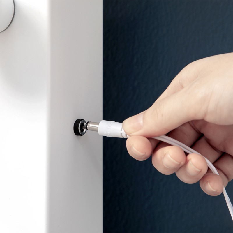 Valaistu Hollywood-peili LED-valoilla, kosketusohjaus ja muistitoiminto, 80 x 60 cm, valkoinen