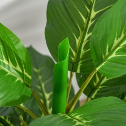 Keinotekoinen viherkasvi ruukussa 95 cm, 33 lehteä, vihreä-musta