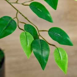 Tekokasvi ficus puu ruukussa 135 cm vihreä muovi-betoni