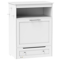 Lemmikin ruokakaappi ja ruokinta asema MDF 61 x 35 5 x 82 cm valkoinen