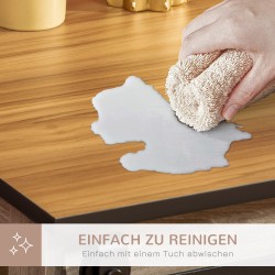 Koirankoti sisähäkki koirille, metallirunko ja MDF, 2-osainen liukuovilla, 120 x 60 x 88,5 cm, ruskea