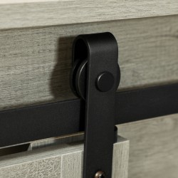 Koiranhäkki sisäkäyttöön kahdelle koiralle, teräs ja MDF, 120 x 60 x 88,5 cm, harmaa